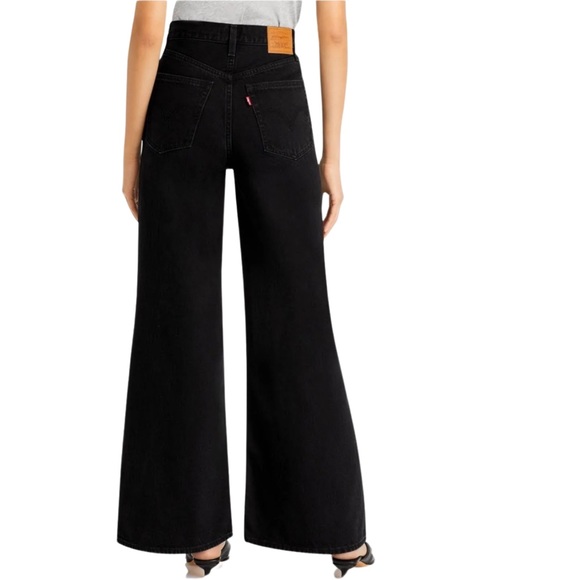 Levi's® Premium High Loose Flare Women’s Jeans Trainwreck Black - Picture 14 of 14